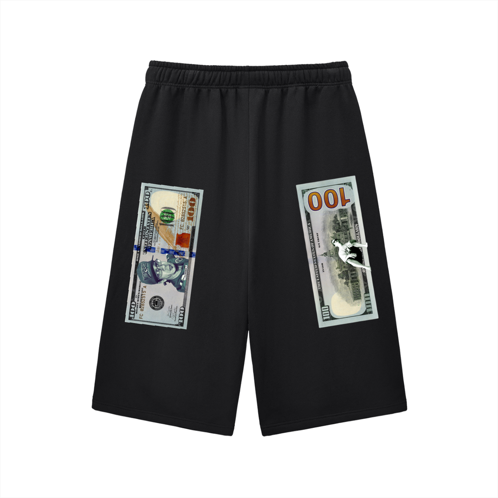 Relaxed Drawstring Three-quarter Sweatpants