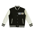 Two-Tone Fleeced Varsity Jacket