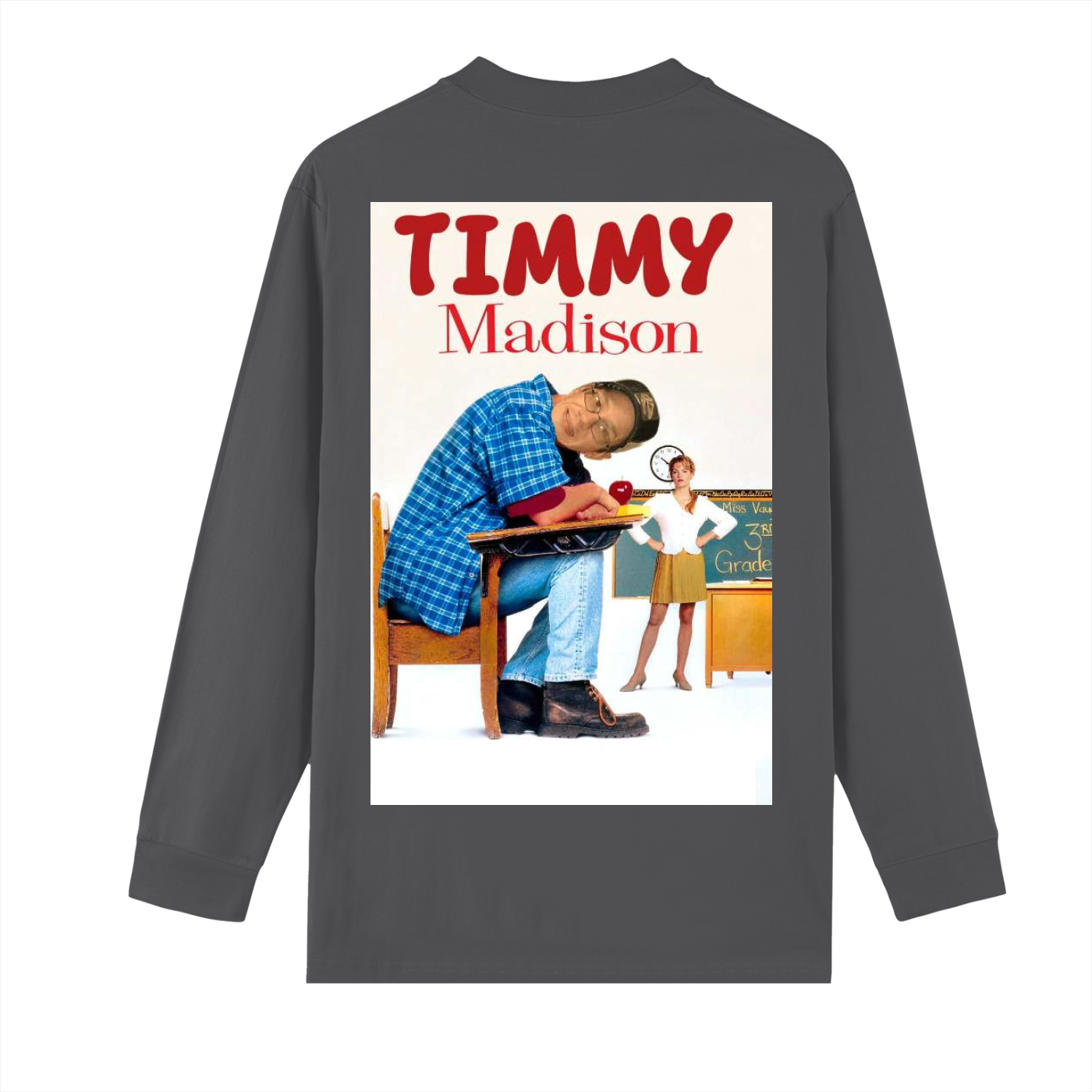 Crew Neck Drop Shoulder Long Sleeve Shirt